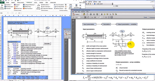 civil engineering calculator xls