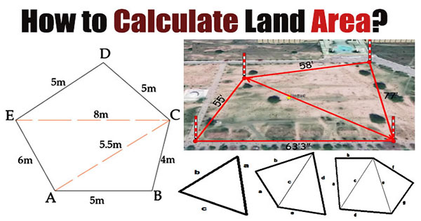 land area calculation