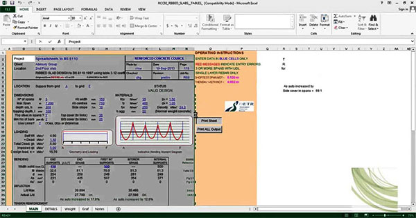 spreadsheets for Civil and Structural Engineers