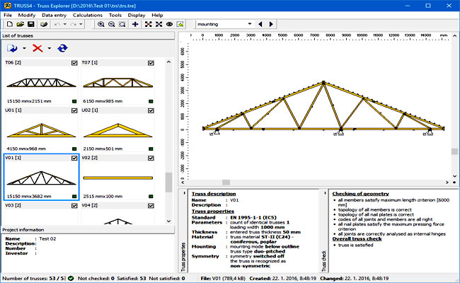 wood roof truss design software free